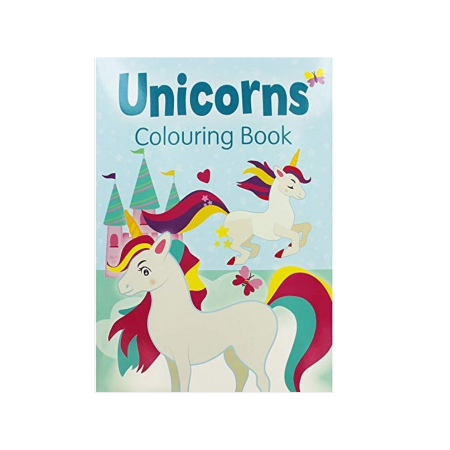 Alligator Books Unicorns Colouring Book Blue - 32 Pages
