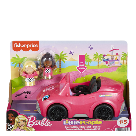 Fisher-Price Little People Barbie Convertible Car With Figures