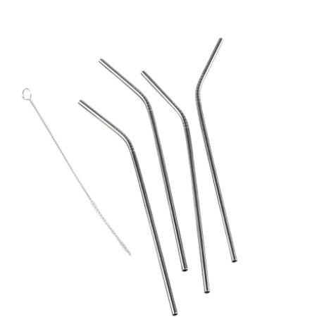 Function Metal Straws - 4 pcs