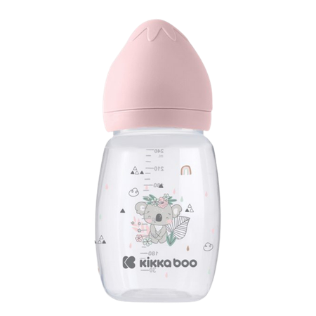 Kikka Boo Anti-Colic Savanna Pink Baby Feeding Bottle – 260ml