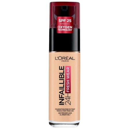 L'Oréal Paris Cosmetics Infallible Fresh Wear 32H Liquid Foundation 30 ml - 180 Rose Sand