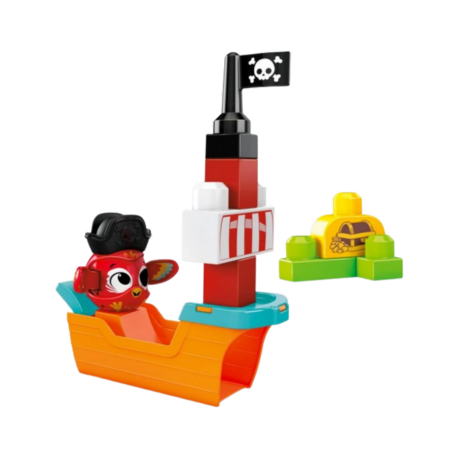 Mega Bloks Peek A Blocks Pirate Ship - 11 pieces