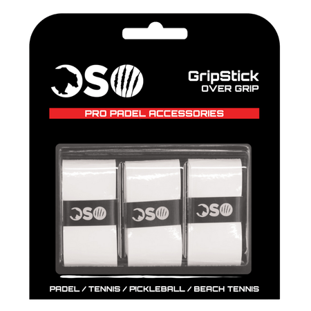 OSO Padel GripStick White Overgrip – 3 pcs