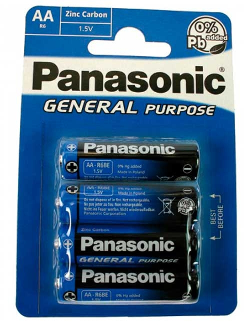 Panasonic R6 4xAA Batteries