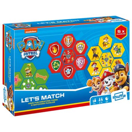 Paw Patrol Shuffle Let's Match Puzzle Game