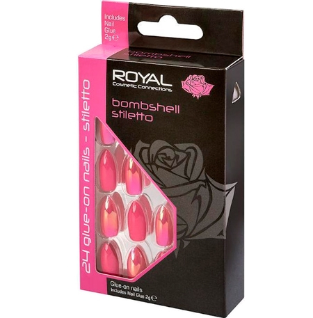 Royal Artificial Nails Bombshell Stiletto - 24 pcs.
