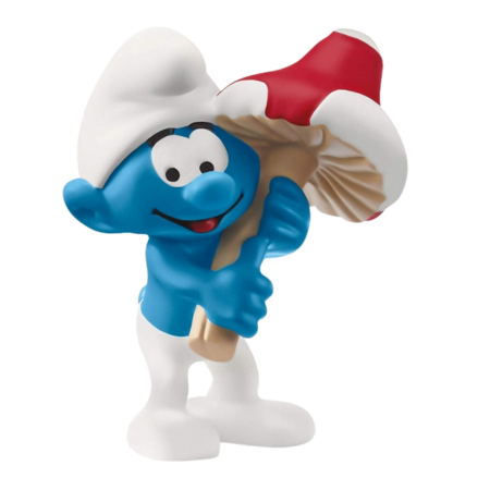 Schleich Smurf with Good Luck Charm Mini Figure