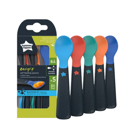 Tommee Tippee Easi-Grip Self Feeding Spoons – 5 pcs