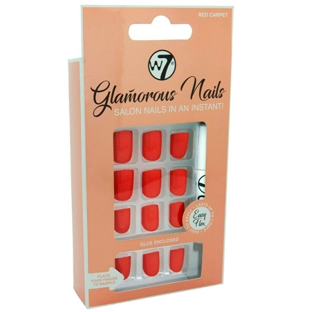 W7 Glamorous Nails Red Carpet - 24 pcs