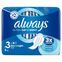 Always Ultra Day & Night Size 3 - 9 pcs