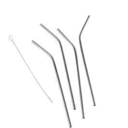 Function Metal Straws - 4 pcs