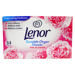Lenor Pink Blossom Tumble Dryer Sheets – 34 pcs.