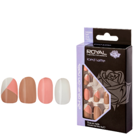 Royal Artificial Nails Iced Latte - 24 pcs
