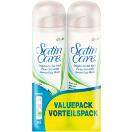 Gillette Satin Care Sensitive Gel - 200ml 2 pack