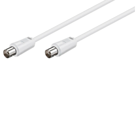 Goobay White Antenna Cable - 1 5 metres