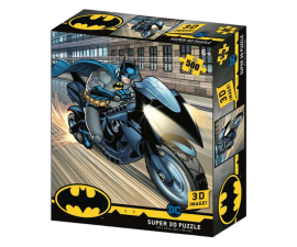 DC Batman Batcycle 500pcs Puzzles - 3D Effect