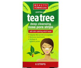 Beauty Formulas Tea Tree Nose Pore Strips - 6 pcs.