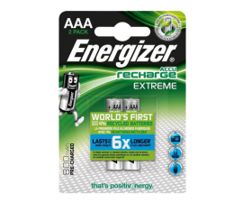 Energizer AAA Rechargeable Batteries - 2 pcs