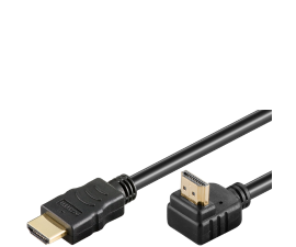 Goobay High Speed HDMI 90° Cable w. Ethernet - 0 5 m