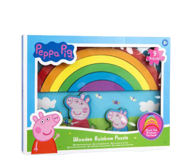 Peppa Pig Wooden Rainbow Puzzle