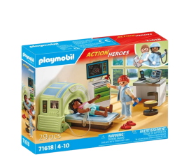Playmobil Action Heroes MRI Scanner with Patient Playset