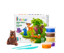 Tomy Hey Clay Forest Animals Modeling Clay Set – 15 pcs