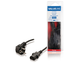 Valueline Power cable Schuko Angled - 2 metres