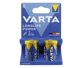Varta Longlife Power Alkaline Baby C Battery – 2 pcs